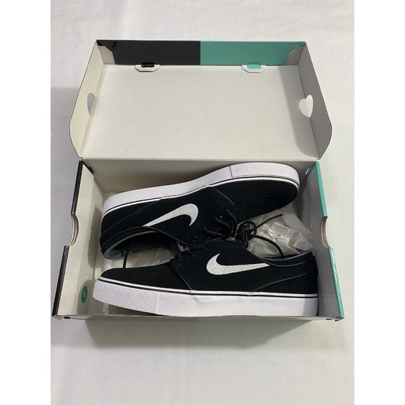 New Mens Size 10 Black White Nike SB Zoom Stefan Janoski OG Skate Shoes main image 5